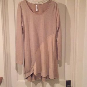 Monoreno Tunic, Cream, long sleeve
